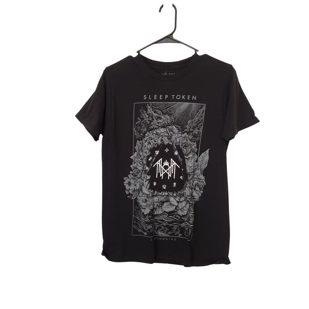 Sleep Token Sundowning Runes Flowers Graphic T-Shirt Cotton Tee Size Small